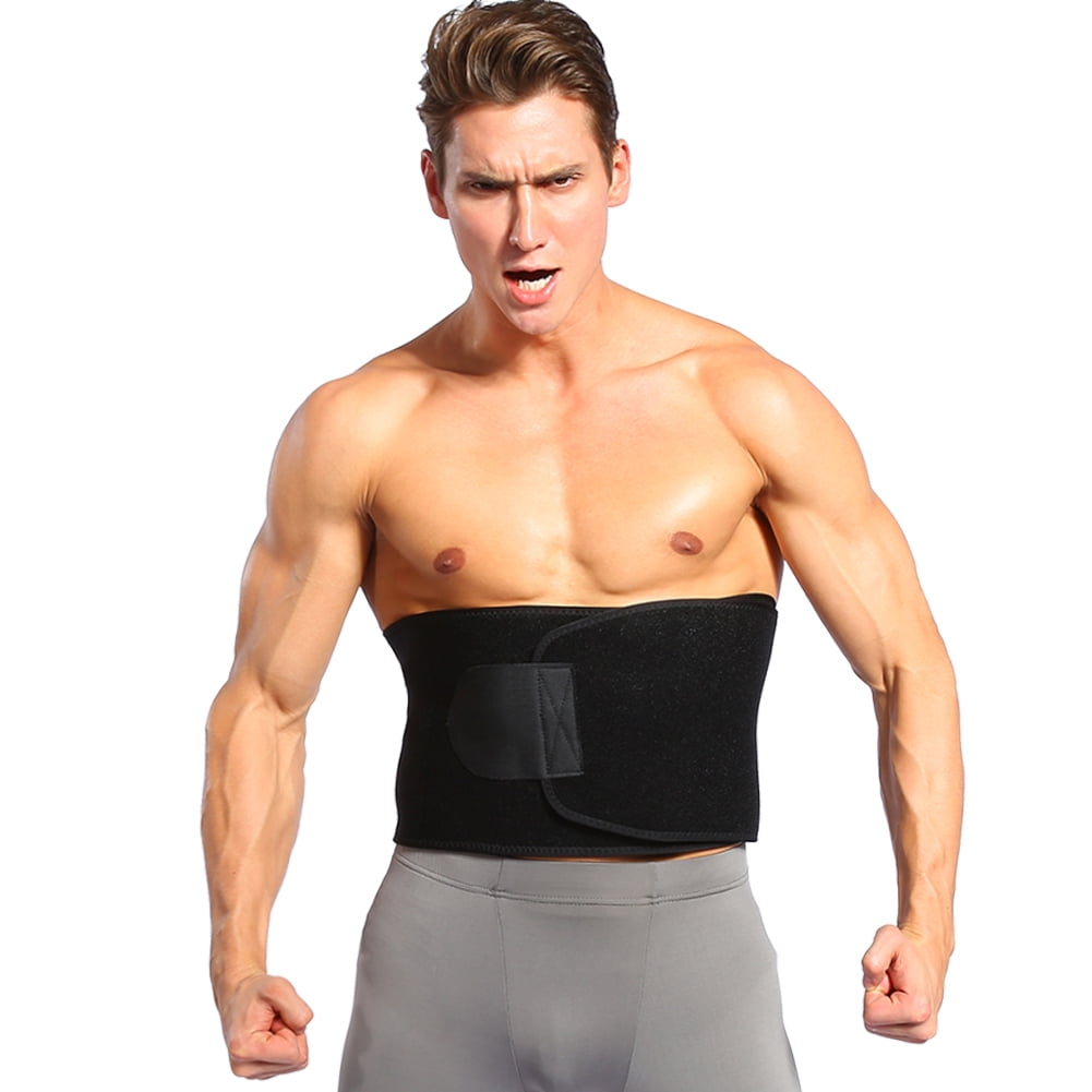 Yosoo Waist Trimmer Belt Yoga Slim Fit Slimming Belt Burn Fat For Exercise Weight LossBlack Walmart