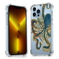 thumbnail image 1 of Blue Octopus Clear Case for iPhone 13 Pro,Aesthetic Art Design Case for Men Women,Unique Soft Transparent TPU Bumper Case Cover, 1 of 5