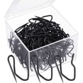 thumbnail image 1 of 58 Pack Metal Curtain Hooks Pin-On Drapery Hooks 1.2 by 1 Inch for Window,Door,Shower Curtain(Black), 1 of 6