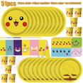 thumbnail image 4 of New Birthday Party Decorations Kits Pikachu Theme Paper Plates Napkins Cups Balloons Baby Shower for Kids Event Supplies, 4 of 5