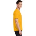 thumbnail image 3 of Port & Co Adult Male Men Plain Short Sleeves T-Shirt Bright Gold Medium, 3 of 6