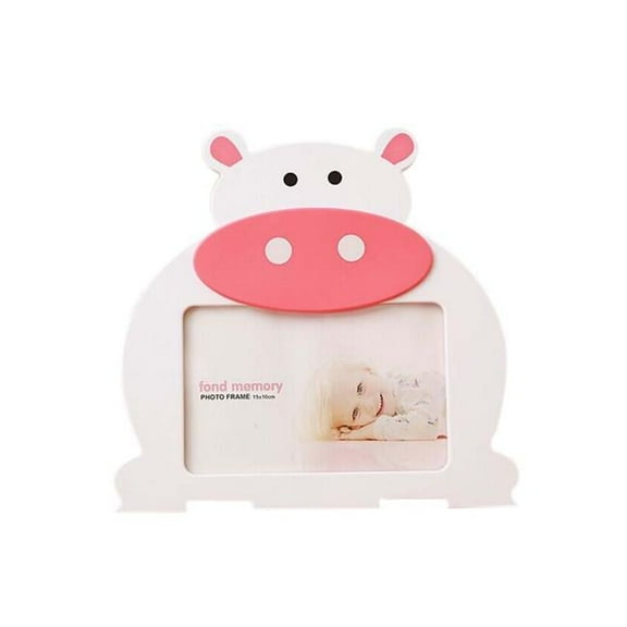 Panda Superstore  6 in. Creative Cartoon Cute Baby Photo Frame - Pink Cows Models