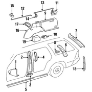 Genuine OE Mercedes-Benz Hinge - 124-692-07-43