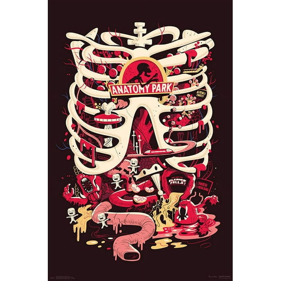 Rick And Morty - Anatomy Park Wall Poster, 22.375" x 34"