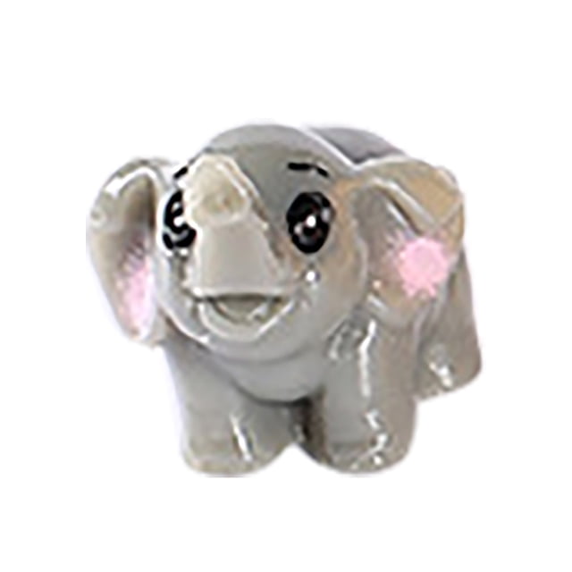Exquisite Miniature Elephant Sculpture and Pot Set for Home Desk and Gardening Tabletop Display