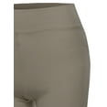 thumbnail image 4 of A2Y Women's Basic Solid Premium Cotton High Rise Bike Shorts Ash Mocha L, 4 of 5