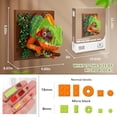 thumbnail image 2 of Chameleon Animal 3D Wall Art Micro Mini Building Blocks Set for Adults, Unique Home Wall Decor or Table Display, No Compatible with , Ideal Birthday Christmas Toy Gift for Teens (2688 PCS), 2 of 3