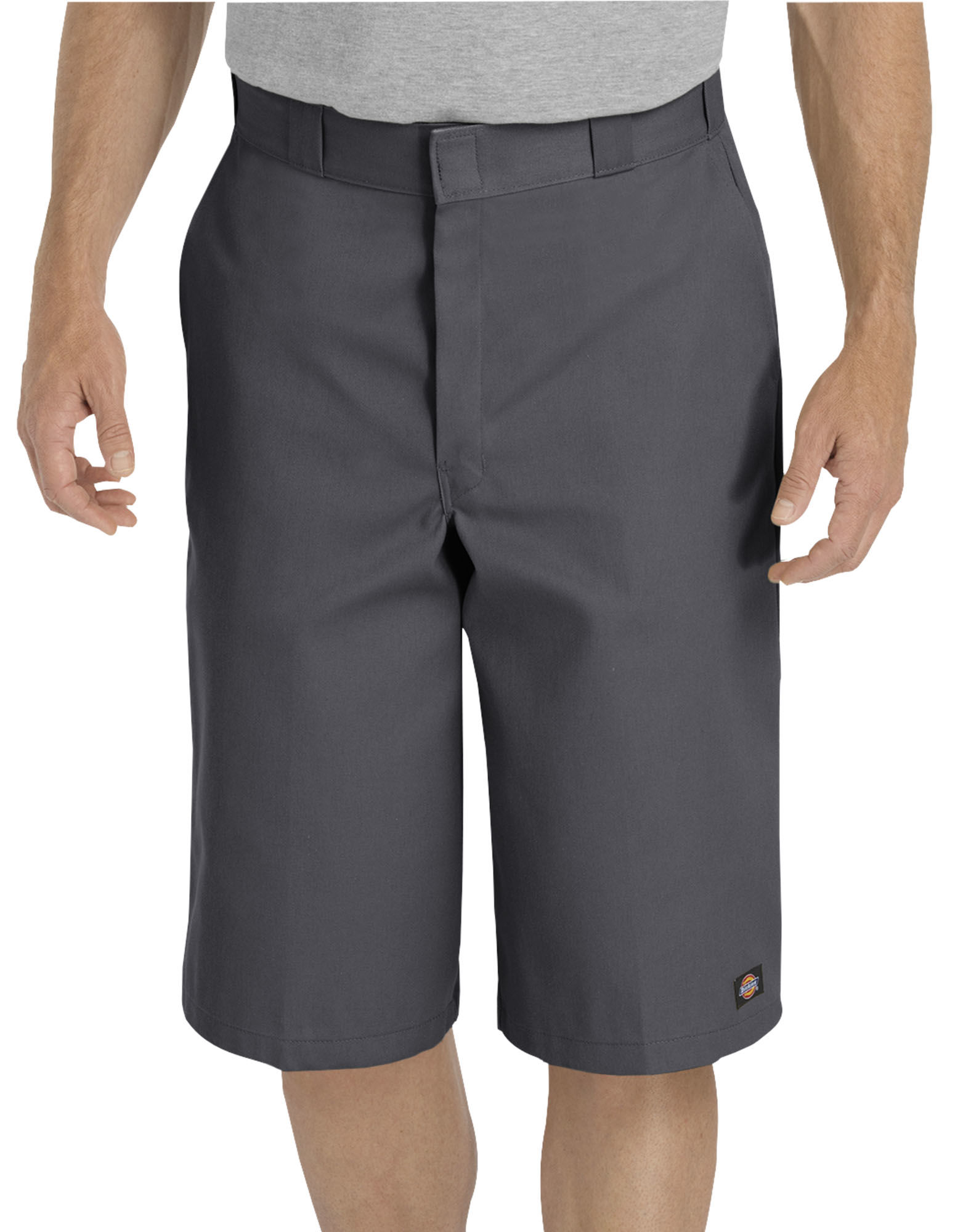 mens grey work shorts