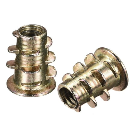 

M4x10mm Furniture Screw-in Nut Zinc Alloy Color Zinc 24 Pack