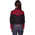 thumbnail image 2 of Scully Womens Silver Western Embroidered Shirt - Pl654-Slv, 2 of 2