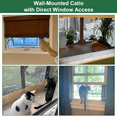 thumbnail image 3 of PETSCOSSET Wooden Cat Window Box Enclosure for Multiple Indoor Cats, Small Pet Perch House, 3 of 12
