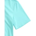 thumbnail image 5 of INSPIRE CHIC Men's Short Sleeve Hoodies Solid Color Zip Up Jackets with Hood 2XL Teal, 5 of 8