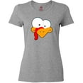 thumbnail image 3 of Inktastic Thanksgiving Goofball Turkey Face Women's T-Shirt, 3 of 5