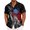 American flag and Statue of Libert, variant on Mens Patriotic Button Up Shirt Eagle Print Hawaiian American Flag Shirt Button Down Patriotic Tops for Daily