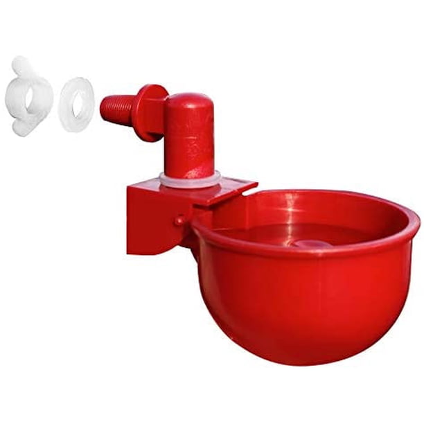 Paquete de 2 - Kit automático de bebedero de taza de pezón de agua de pollo para aves de corral Adepaton XSD-110-3