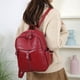 thumbnail image 5 of Mochila de cuero para hombre y mujer | Bolso de viaje de gran capacidad | Mochila de cuero sintético para portátil con múltiples bolsillos para la escuela, el trabajo y el uso diario, 5 of 6
