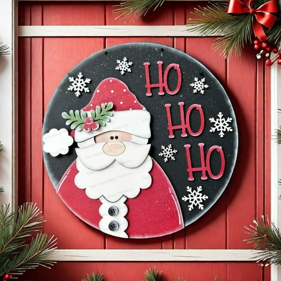 New Santa  Door Hanger Christmas Santa Claus Decoration Wall Hanging