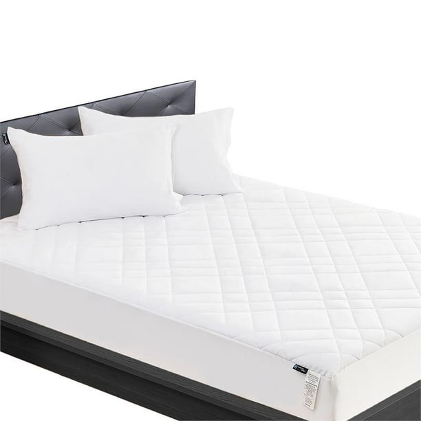 NexHome California King Size Quilted Fitted Mattress Pad