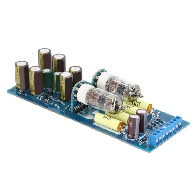 HIFI Preamplifier Module,6J1 Vacuum Tube Preamplifier Vacuum Tube Preamplifier Module Power Amplifier Boardwith LED Solid Performance