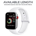 thumbnail image 3 of Correa de reloj deportivo compatible con Watch 42-44 mm Correa deportiva de repuesto de silicona suave Compatible con iWatch Series 5/4/3/2/1, S/M, M/L Ormromra 2033270-8, 3 of 9