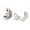 thumbnail image 1 of Unique Bargains 25mmx25mmx2mm Support d'Angle de Joint 2 Trous 10 Pcs, 1 of 2