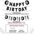 thumbnail image 6 of Halloween Horror Movie Happy Birthday Banner Halloween Scary Movie Birthday Party Decorations Killer Birthday Banner Telephones Ghost Garland for Halloween Movie Night Birthday Party Decor Supplies, 6 of 7