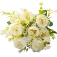 thumbnail image 1 of Simulation Peony 5 Forks Realistic Decorative DIY Bride Holding Fake Peony Bouquet Wedding Decor, 1 of 5