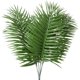 thumbnail image 1 of Zhuge Hojas de palmera artificiales, plantas tropicales, hojas de palmera falsas, plantas artificiales, flores verdes para decoraciones (paquete de 12), 1 of 5
