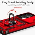 thumbnail image 5 of Decase for Samsung Galaxy S25 Ultra Rugged Case with Slide Protective Cover,Military Grade Shockproof Cover,with Magnetic Ring Holder Phone Protective Case for Samsung Galaxy S25 Ultra,Red, 5 of 9