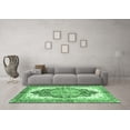 thumbnail image 3 of Ahgly Company Indoor Round Persian Emerald Green Traditional Area Rugs, 6' Round, 3 of 4