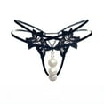 thumbnail image 2 of Asgosdo Womens Panties Black Low Rise Underwear Breathable T-back Thongs Panties, 2 of 5