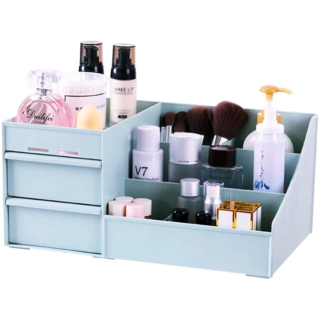 Organizador de maquillaje con cajones: organizador de encimera para cosméticos, tocador para pintalabios, brochas, lociones, sombras de ojos, esmalte de uñas y joyas Namotu CZMR-ST35-1