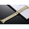 thumbnail image 6 of ALMNVO Compatible for Apple Watch Bands 45mm 41mm 40mm 44mm 41mm 38mm Metal Strap with Case, Rhinestone Protective Cover PC Bumper Protective Case for iWatch Series 7/6/5/SE/4/3/2/1, 6 of 8
