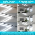 thumbnail image 5 of Luxrite 2x2 LED Panel Lights 3 Color Options 20W/30W/40W Switch Grid Drop Ceiling Lights 0-10V Dimmable 120-277V 4-Pack, 5 of 7