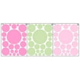 thumbnail image 2 of Girls Polka Dot Wall Decals Kids Room Wall Dot Stickers Sage Green, Soft Pink & Pink Room (63 Dots)-1"-6.5", 2 of 6