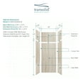thumbnail image 5 of Transolid EWKX363696-43 Expressions 36" W X 36" D X 96" H Six Panel Shower Wall Kit -, 5 of 6