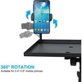 thumbnail image 4 of Projector Stand Tripod Adjustable, Laptop Tripod Stand Height from 23.5 to 46.5 inches with Gooseneck Phone Holder, Laptop Floor Stand for Office, Home, Stage, Studio, DJ Racks Holder Mount, 4 of 7
