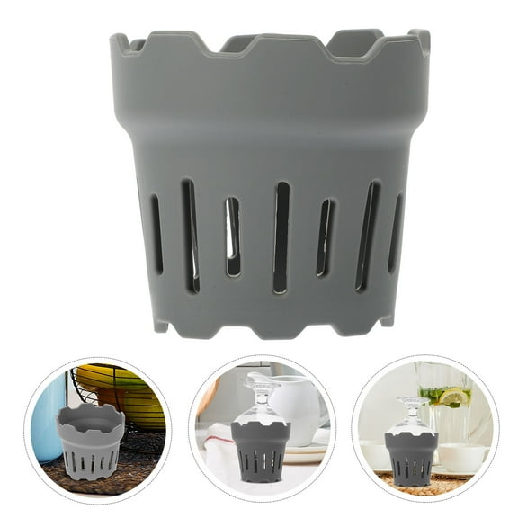 TEHAUX Kitchen Dish Drying Rack Set for Cups and Glasses, Space-Saving Countertop Drainer Organizer