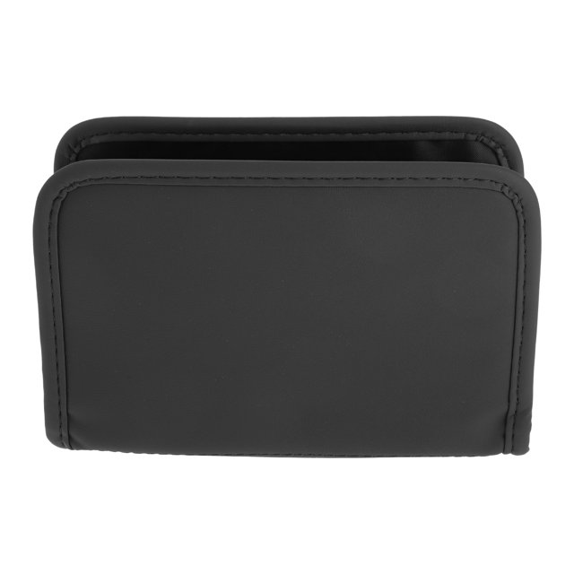Bote de basura para automóvil Unique Bargains colgante y plegable, 1 Pcs negro para la parte trasera de los asientos delanteros