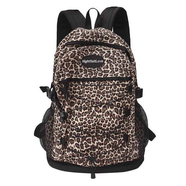 Mochilas escolares y de viaje novedosas para exteriores, equipaje, computadora portátil, bolsas deportivas para adultos y adolescentes, guepardo, marrón, mochilas de viaje oso de fresa Electrónica