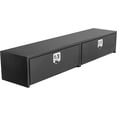 thumbnail image 1 of 72x16x13 In Steel Truck Bed Tool Box - Trailer Tongue Storage Chest Weatherproof Quick-Access Organizer for Pickup RV and Trailer Black, 1 of 9