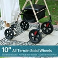 thumbnail image 4 of ELENKER Rollator Walker with 10" All-Terrain Wheels, Adjustable Padded Seat for Seniors, Champagne, 4 of 7