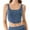 Royal Blue, variant on Women's Imitation Denim Sports Bra Wireless Yoga Running Lingerie, Shockproof Elastic Band Workout Top, Padded Seamless Athletic Bralette, High Impact Gym Vest, Breathable Fashion Support Bra
