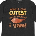 thumbnail image 4 of Inktastic Who's the Cutest Sweet Potato? I Yam Funny Thanksgiving Boys or Girls Long Sleeve Toddler T-Shirt, 4 of 5
