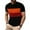 Orange2, variant on Plebaso Mens Crewneck Short Sleeve T Shirts Colorblock Summer Tee Casual Pullover Loose Tops for Men