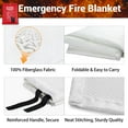 thumbnail image 3 of LANNEY Fire Blanket Emergency for Home, 4 pack 40 x 40 inch Fiberglass Fire Blanket Fire Blankets Retardant for House, School,  Grill,  Warehouse, Car, 3 of 8