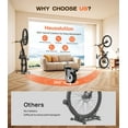 thumbnail image 2 of Vertical Bike Stand with Wheels, Freestanding Bicycle Rack for Wheels up to 29", Adjustable Height with No Drilling for Garage, Up To 80 lbs, 2 of 8