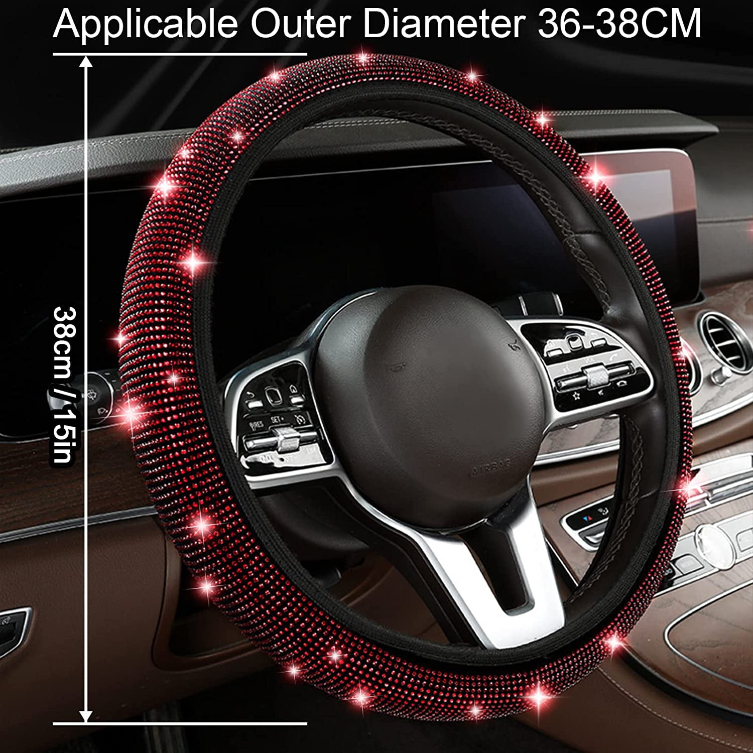 Velvet steering wheel cover discount