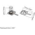 thumbnail image 2 of Fielect 50Pairs AA Battery Spring Plate AA Battery Positive Negative Conversion Spring Contact Nickeling Plate 12mmx10mm, 2 of 6