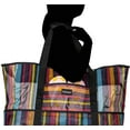 thumbnail image 6 of KABAQOO Women Extra Large Beach Bag Shop Grocery Bag Picnic Mesh Travel Tote Bag with Zip and Pocket, 6 of 6